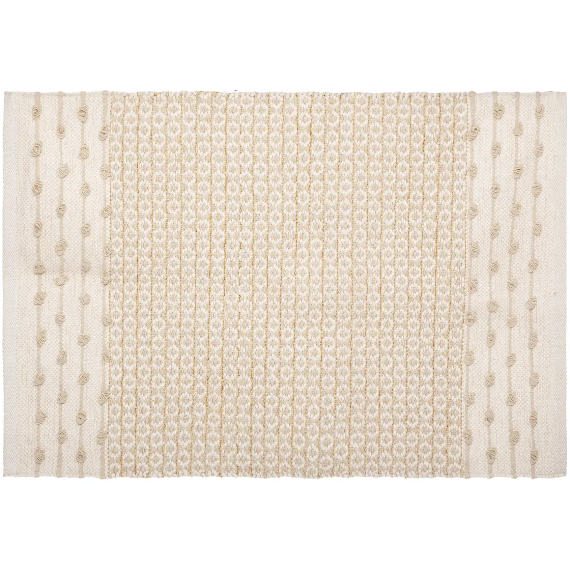 TAPIS COTON SABLE CUIVRE 60X90CM