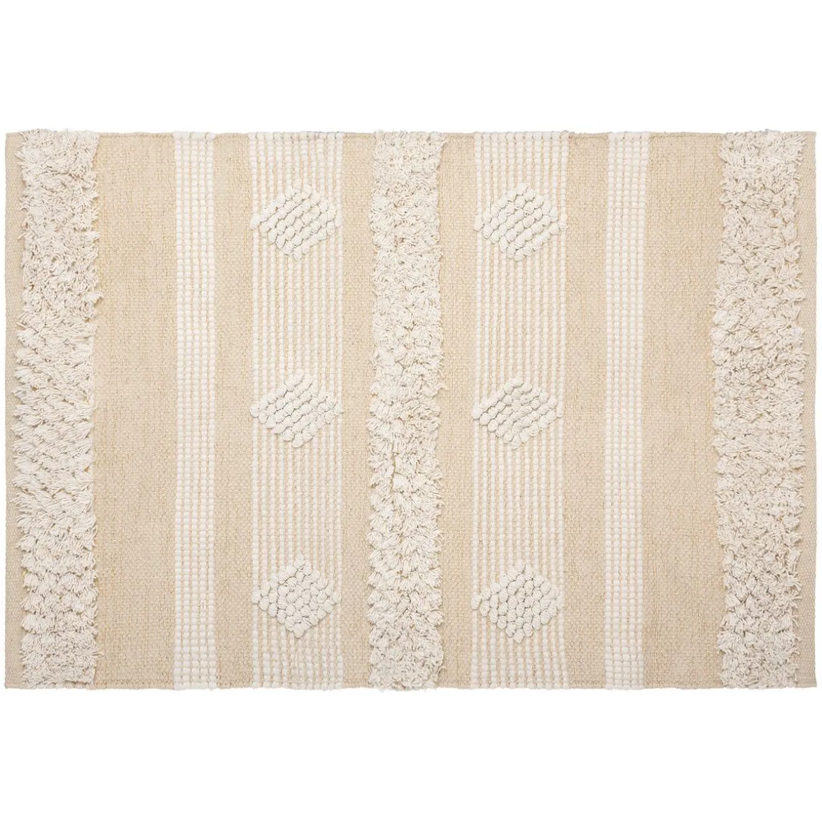 TAPIS COTON SABLE CUIVRE 60X90CM
