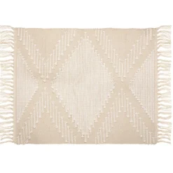 TAPIS COTON SABLE CUIVRE 60X90CM