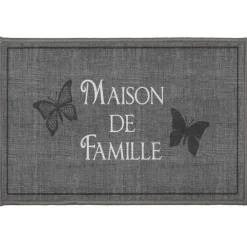 TAPIS DECO RECTANGLE 40X60 CM IMPRIME FAMILIA