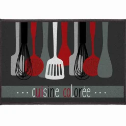 TAPIS DECO RECTANGLE 40X60 CM IMPRIME CUISINETTE