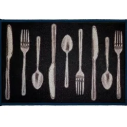 TAPIS DECO RECTANGLE 40X60 CM IMPRIME LUNCH