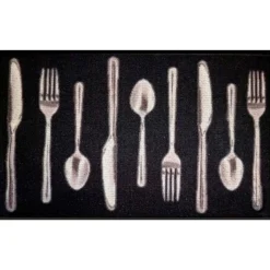 TAPIS DECO RECTANGLE 50X80 CM IMPRIME LUNCH