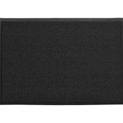 TAPIS 3D GRILLE 60X90CM POLYESTER GRIS NOIR