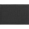 TAPIS 3D GRILLE 40X60CM POLYESTER TPE GRIS NOIR