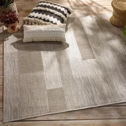 TAPIS EXTERIEUR EFFET LAINE D.160X230CM