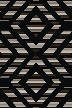 TAPIS EXTERIEUR INTERIEUR 100X150CM KNOX NOIR