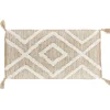 TAPIS FEZ 45X90CM NATUREL BLANC