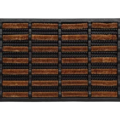 TAPIS GRATTANT 40X60CM CAOUTCHOUC COCO NOIR