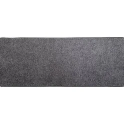 TAPIS HEXAGONE 45X120CM POLYESTER VELOURS GRIS FONCE