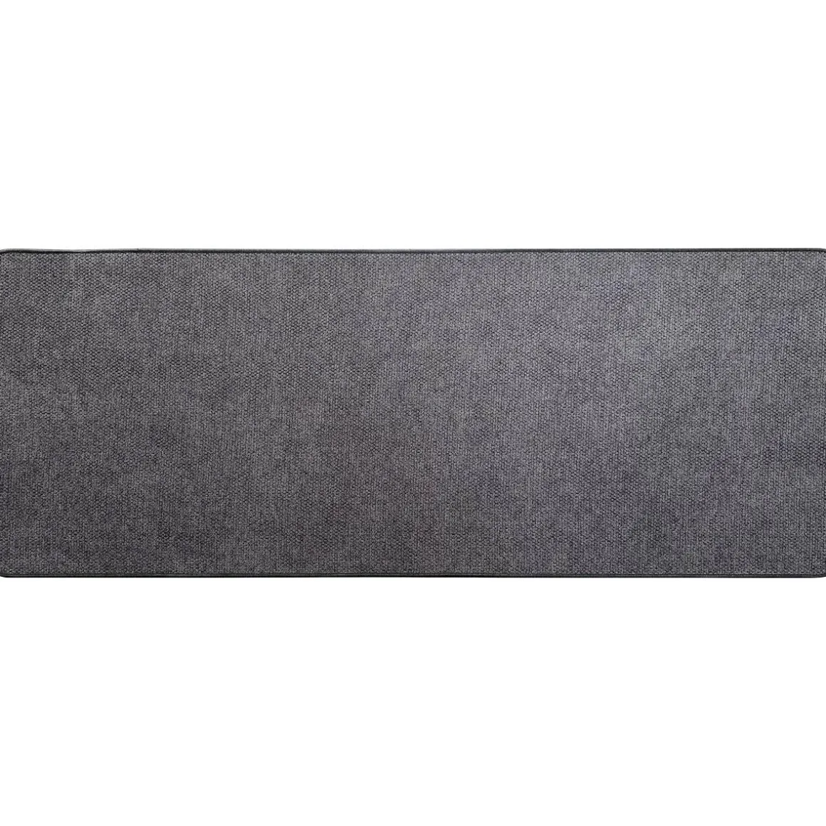 TAPIS HEXAGONE 45X120CM POLYESTER VELOURS GRIS FONCE
