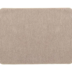 TAPIS HEXAGONE 45X60CM POLYESTER VELOURS BEIGE