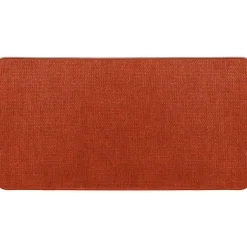 TAPIS HEXAGONE 45X80CM POLYESTER VELOURS TERRACOTTA