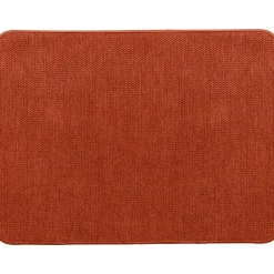 TAPIS HEXAGONE 45X60CM POLYESTER VELOURS TERRACOTTA