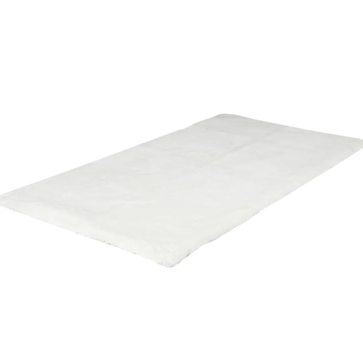 TAPIS IMITATION FOURRURE FIN ECRU 110X60CM