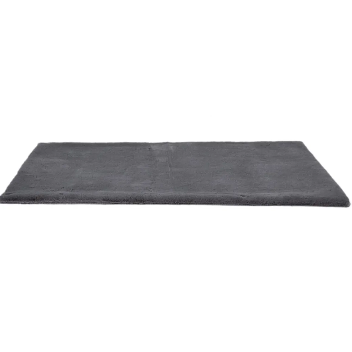 TAPIS IMITATION FOURRURE FIN GRIS 110X60CM