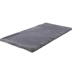 TAPIS IMITATION FOURRURE FIN GRIS 110X60CM