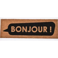TAPIS IMP BONJOUR 25X75CM COCO NOIR