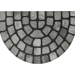 TAPIS IMPRIME DEMI LUNE 40X60CM CAOUTCHOUC DALLE