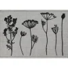 TAPIS IMPRIME 40X60CM POLYAMIDE HERBIER GRIS