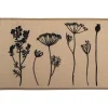 TAPIS IMPRIME 50X80CM POLYAMIDE HERBIER BEIGE