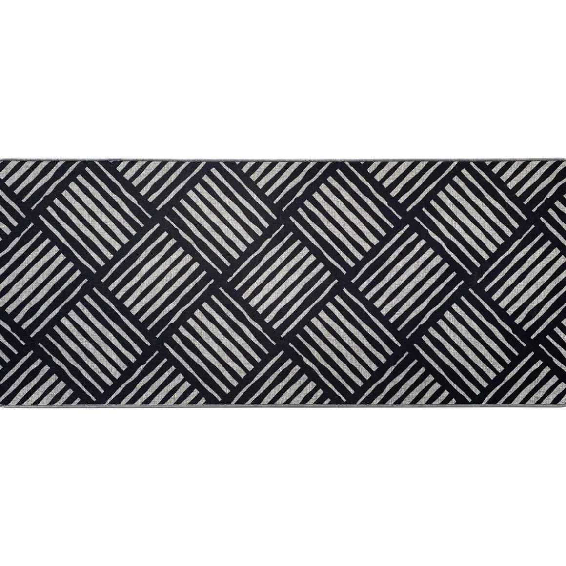 TAPIS IMPRIME 50X120CM POLYESTER AFRICA GRIS