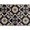 TAPIS IMPRIME 40X60CM POLYESTER CARMEN NOIR