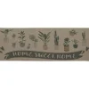 TAPIS IMPRIME 50X140CM POLYESTER HOME SWEET HOME BEIGE
