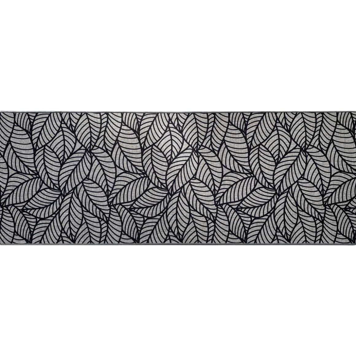 TAPIS IMPRIME 50X140CM POLYESTER JUNGLE GRIS