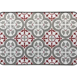 TAPIS IMPRIME 40X60CM POLYESTER PACO ROUGE