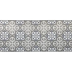 TAPIS IMPRIME 50X120CM POLYESTER PACO BLEU