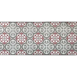 TAPIS IMPRIME 50X120CM POLYESTER PACO ROUGE