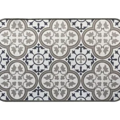 TAPIS IMPRIME 40X60CM POLYESTER PACO BLEU