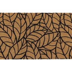 TAPIS IMP 45X75CM COCO PVC JUNGLE NOIR