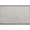 TAPIS JOHN 50X80CM VINYLE TISSE BICOLORE BEIGE GRIS