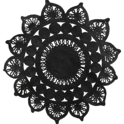 TAPIS JUTE DENTELLE NIGHT D.118CM