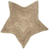 TAPIS JUTE ETOILE POIS DORES
