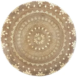 TAPIS JUTE GOLD SHINE D.115CM