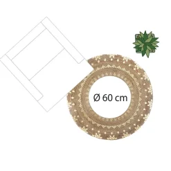TAPIS JUTE GOLD SHINE D.115CM