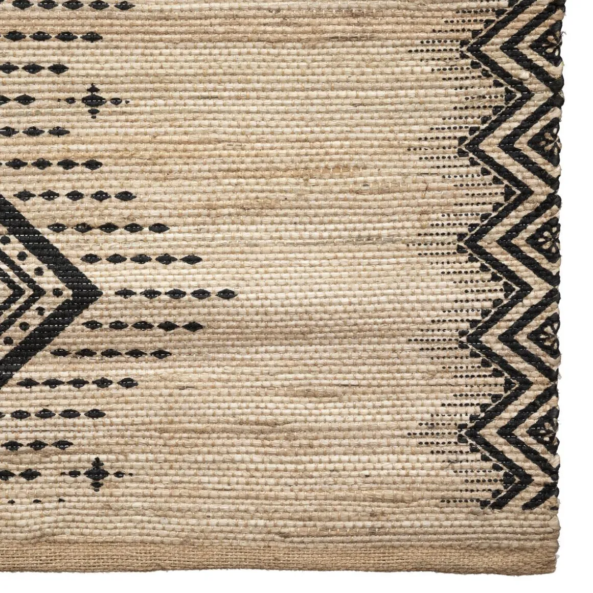TAPIS JUTE IMPRIME ETHNIQUE D.120X170CM