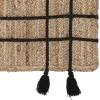 TAPIS JUTE TRESSE POMPON 118X170CM