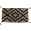 TAPIS LAGOS 45X90CM NATUREL NOIR