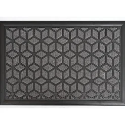 TAPIS LONG ISLAND 40X60CM POLYPRO CAOUTCHOUC ANTHRACITE