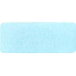 TAPIS MEMOIRE DE FORME MICROFIBRE GALET 45X120CM VERT D EAU