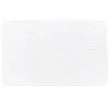 TAPIS MEMOIRE DE FORME MICROFIBRE GALET 50X80CM BLANC