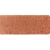 TAPIS MEMOIRE DE FORME MICROFIBRE GALET 45X120CM CUIVRE