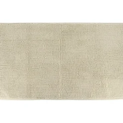 TAPIS MICROFIBRE BOULES UNI 45X75CM BEIGE