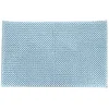 TAPIS MICROFIBRE BOULES 50X80CM BLEU CLAIR