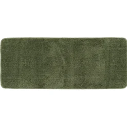 TAPIS MICROFIBRE DOUBLE VASQUE 50X120CM DESSOUS LATEX KAKI