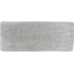 TAPIS MICROFIBRE DOUBLE 50X120CM DESSOUS LATEX GRIS CLAIR